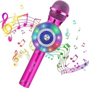 FISHOAKY Mikrofon karaoke dla dzieci i dorosłych