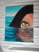 Obraz malowany na płótnie farbami olejnymi.