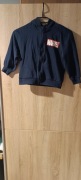 Rozpinany sweter z kapturem 116 cm