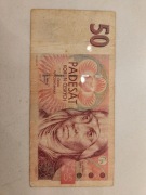STARY BANKNOT 50 KORON CZESKICH CZECHY 1997