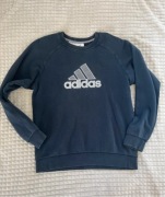 bluza crewneck granatowa niebieska vintage adidas damska S