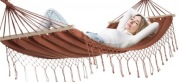 Hamak do ogrodu BOHO frędzle DWUOSOBOWY solidny
