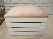 Skrzynia drewniana z siedziskiem 40x50x36cm