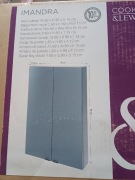 Szafka ścienna  Imandra  kolor niebieski polysk