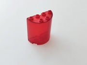 Lego element 6259 Red trans szyba cylinder do 6776 Alpha Team z 2001 roku