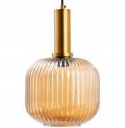 Lampa sufitowa wisząca bursztynowa