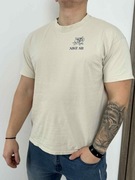 Koszulka Nike SB męska L-beżowa - print czaszka róża -oryginał