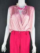 PINKO Ines body satynowe róż IT 38 nowe z metką