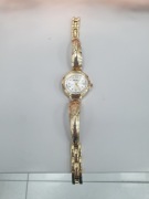 Zegarek damski złoty – elegancka bransoleta, klasyczna tarcza, quartz