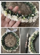 Wianek komunijny ze sztucznej mirty i gipsówki gęsty JaK ŻyWY wyjątkowy