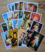 Kolekcja 24 świętych obrazków; Jezus; Matka Boska; katolicyzm