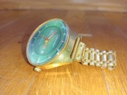 Stary Męski Zegarek Czajka 23 kamieni Pozłacany Zielony USSR ZSSR PRL