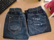 JEANSY DLA CHŁOPAKA GRANAT DWIE PARY GUMA W PASIE