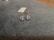Nowe kolczyki YES białe złoto 585 cyrkonie Kraków