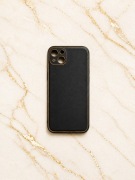 Etui iPhone 15 plus black leather