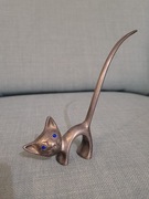 Villa Italia Figurka kota metal posrebrzany