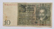 10 marek1929,seria Nr T.02827577, stan jak widać na zdjęciu