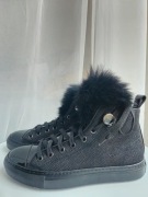 MONCLER sneakers Caroline 36/37 skóra futerko, buty damskie