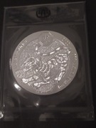 Rwanda: Lunar - Rok Tygrysa 1 uncja Srebra 2022, stan idealny w zgrzewce