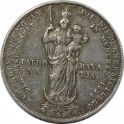 Bawaria 2 guldeny, 1855 r Odnowienie Kolumny Madonny w Monachium