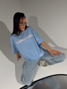 La Manuel Blank błękit koszulka, bluzka 