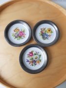 Trzy talerze cynowe Bavaria