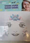 Ozdobne naklejki- tatuaże na twarz dla dzieci 