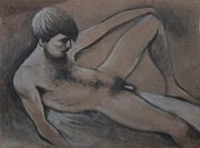 Obraz akt mężczyzna Vintage