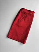 Camaïeu czerwona spódniczka mini na zamek bawełna jeans kieszenie disco