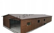 Garaż blaszany 6x15 Brama 1.90 profil ocynk Premium