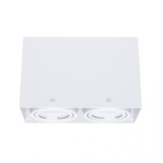 LAMPA SUFITOWA BLOCCO BIAŁA 2x7W GU10 LED
