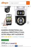 Kamera Podwójna zewnętrzna obrotowa IP Wifi smart camera