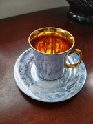 Włocławek PRL Duo filiżanka ze spodkiem espresso 