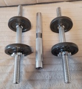 Nowe Hantle 40cm gryf sztanga 31mm 11kg 105cm Hop Sport