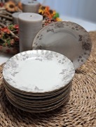 Dziesięć wyjątkowych talerzyków deserowych Chodzież  PRL