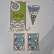 Proporczyk 4 sztuki Połczyn Zdrój lata 60 / 70