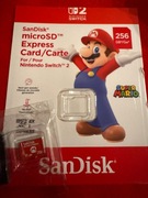 SanDisk microSD Express card 256 GB do Nintendo Switch 2 jak NOWA gw. 18m.