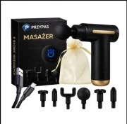 PISTOLET DO MASAŻU- Pleców Mięśni Ciała 6 Końcówek 6 Trybów