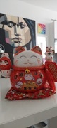 Maneki neko kot szczęścia cudowna skarbonka