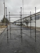 Stalowy system regałowy 2,5m x 7m x 1m