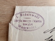 Wągrowiec świadectwo pracy 1920