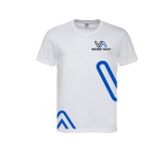 T-shirt męski z nadrukiem MUSIC WAY biały XL