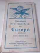 Übersichtskarte von Europa 1:8.500.000 1941 r
