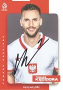 Tomasz KĘDZIORA autograf! Oficjalna karta PZPN POLSKA 