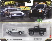 2-PACK HOT WHEELS 1:64 BACK TO THE FUTURE - TIME MACHINE + TOYOTA PICKUP