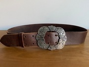 Pasek Skórzany Męski Ralph Lauren Lata 80 / 90-te Vintage Made in USA