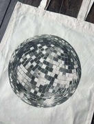 Torba tote bag TAYLOR SWIFT beige pink bawełna cotton bawełniana