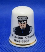 Naparstek Kolekcjonerski Porcelanowy Sir Winston Churchill 1874-1965 