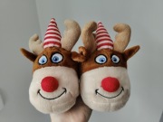 Kapcie papucie dla maluszka renifery Boże narodzenie