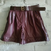 Krótkie spodenki z Eco skóry 
